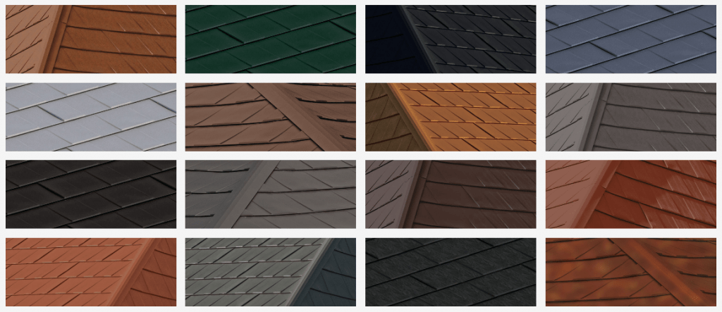 Wakefield Bridge Steel Shingle Colours