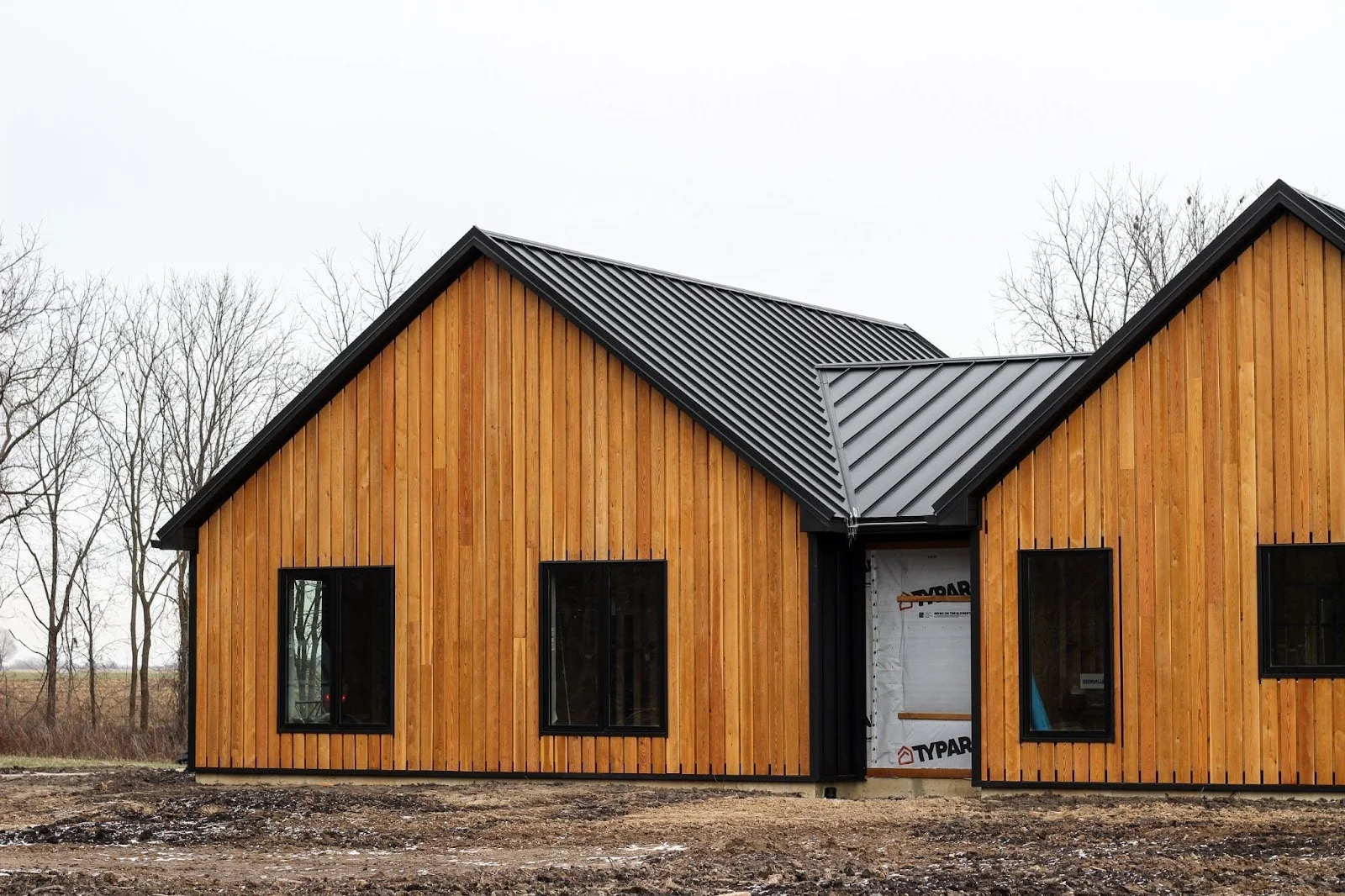 Metal roof newly installed.