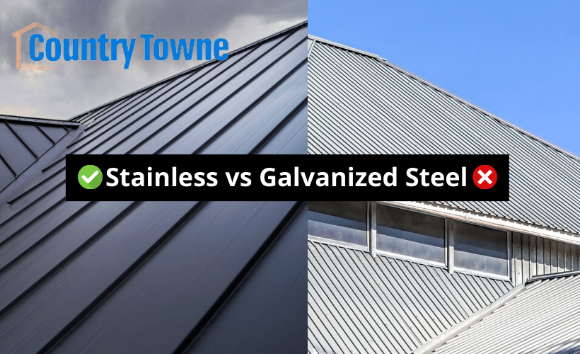 Difference between stainless and galvanized steel roofing.